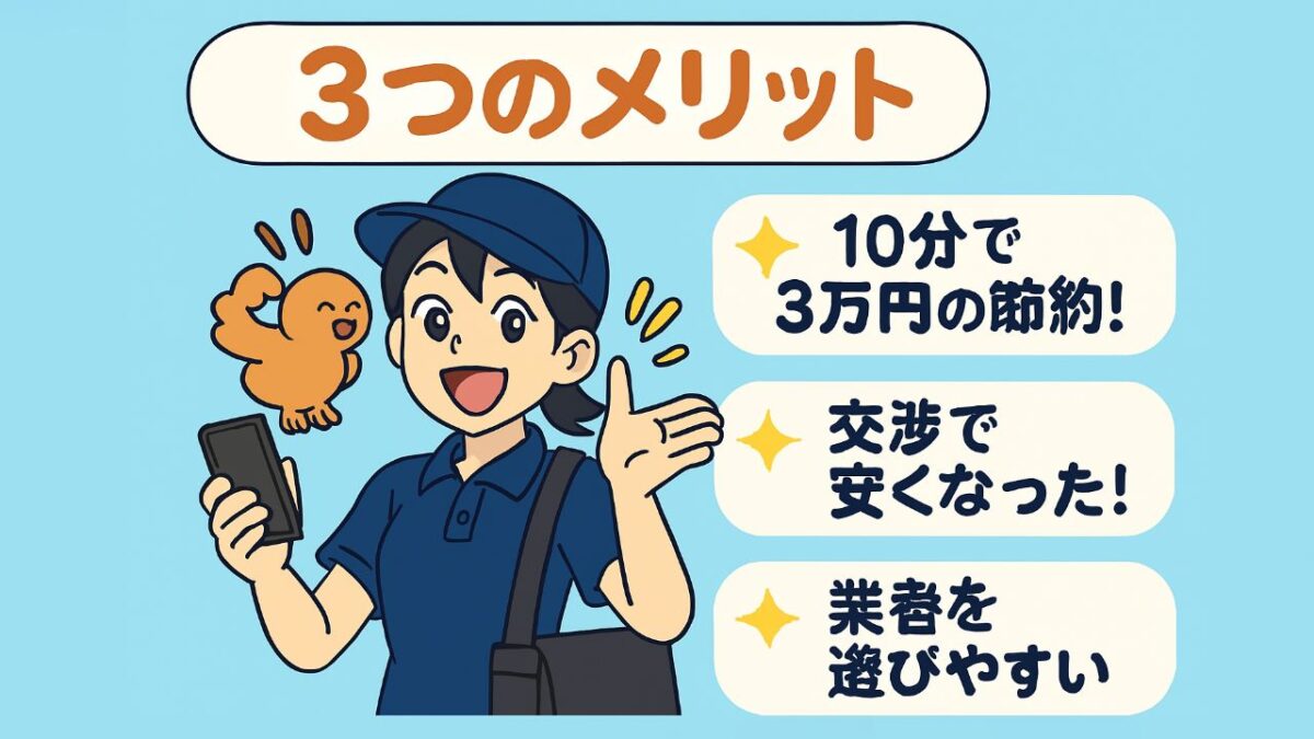 一括査定サービス3つのメリット